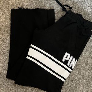 Pink brand wide leg, draw string, with front pockets sweat pants size XS